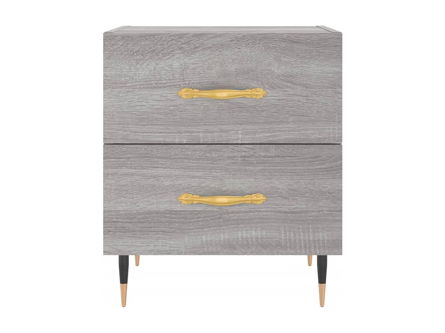 Nachttisch-Beistelltisch Grau Sonoma 40x35x47,5 cm Holzwerkstoff SHL11858