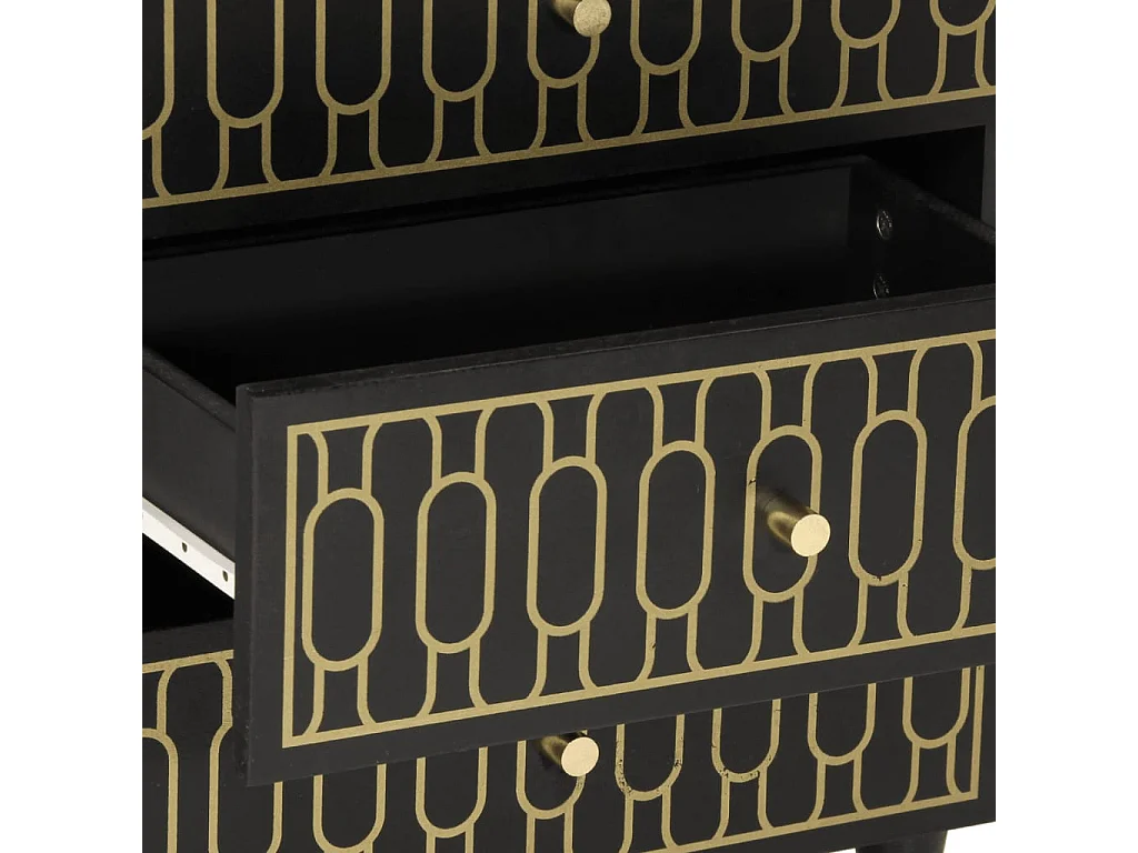 Nachttisch-Beistelltisch 50x33x60 cm Massivholz Mango SHL75347