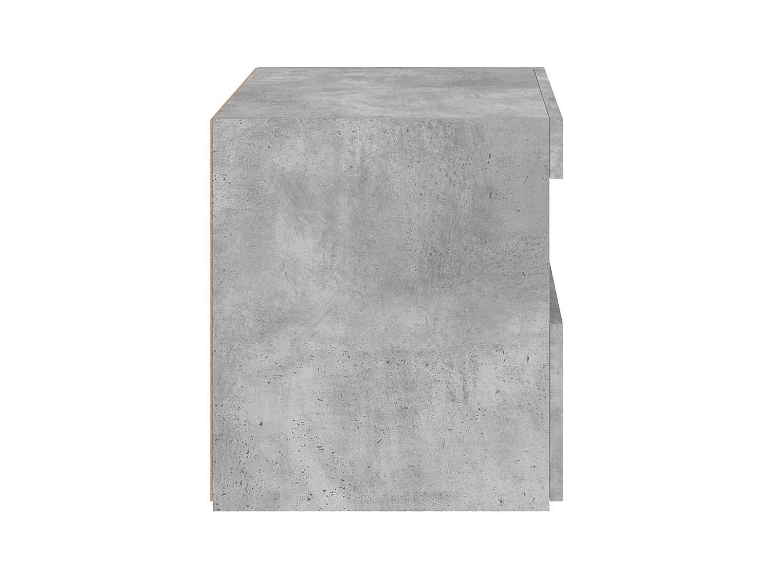 Mesitas de noche | Mesilla de noche con luces LED 2 uds gris hormigón 50x40x45 cm