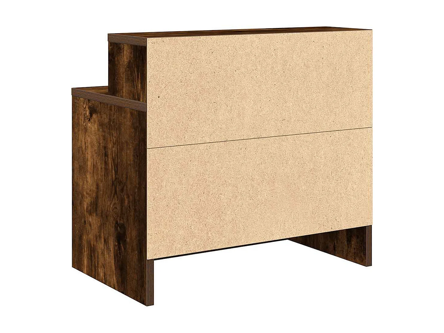 Nachttisch-Beistelltisch mit Schublade Räuchereiche 51x31x47 cm SHL37338