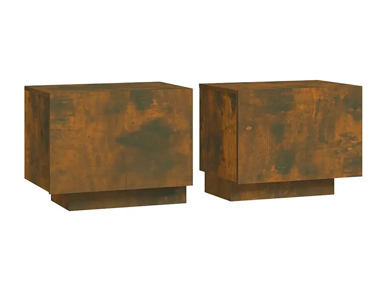 Table de chevet-Table d'appoint-Table de nuit Chêne fumé 100x35x40 cm Bois d'ingénierie