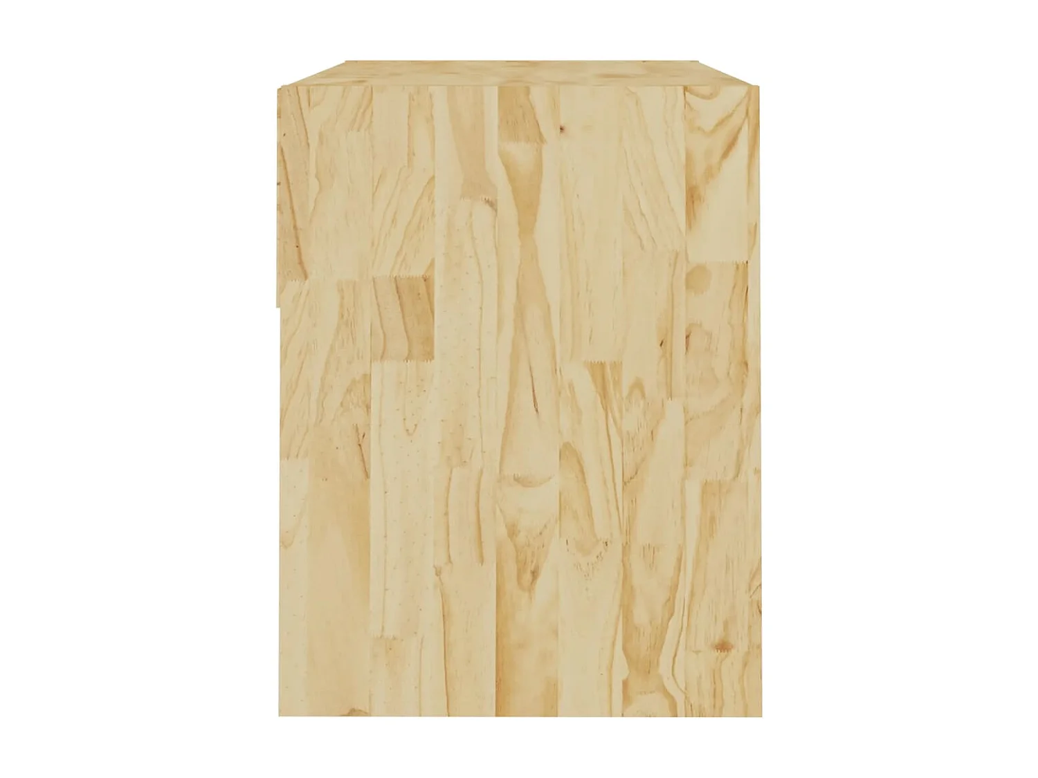 Nachttisch 2er Set-Beistelltisch 40x31x40 cm Massivholz Kiefer SHL3076