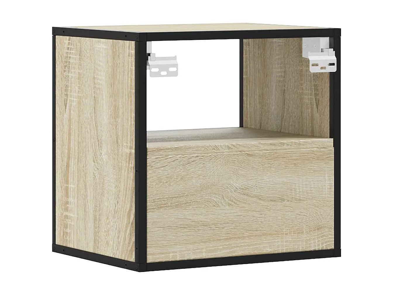 Nachttisch hängend | Wand-Nachttisch Sonoma-Eiche 40x31x39,5 cm SHL41466