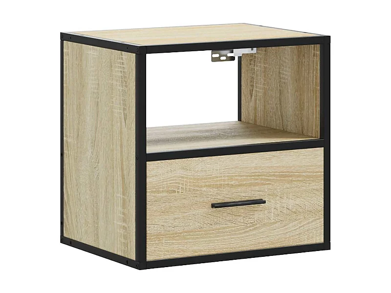 Table de chevet flottante chêne sonoma 40x31x39,5 cm