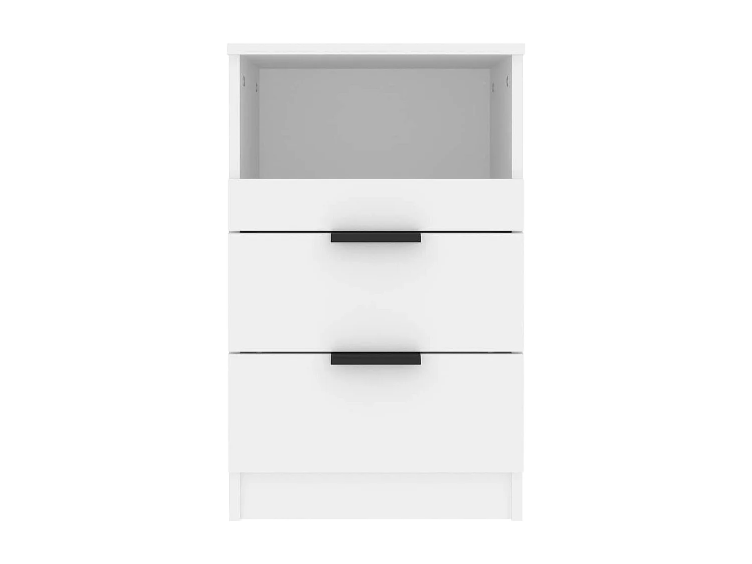 Mesita de noche | Mesilla de noche madera contrachapada blanco