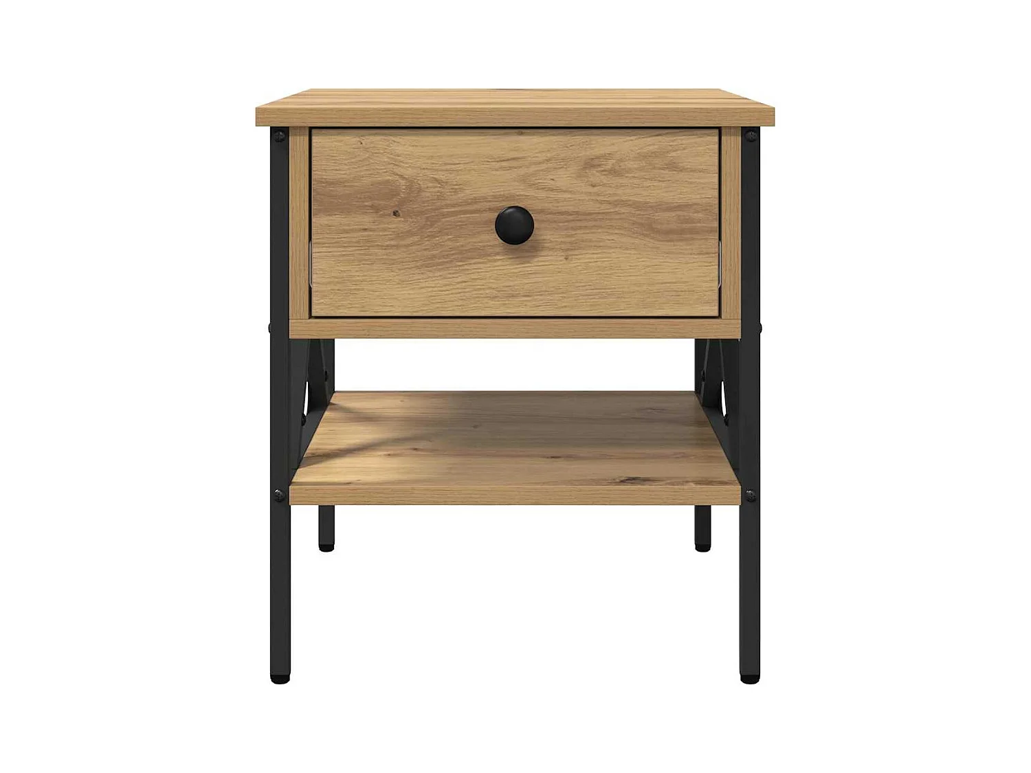 Mesita de Noche | Armario de Noche | Mesilla de noche con cajón Roble artisan 40x42x45 cm