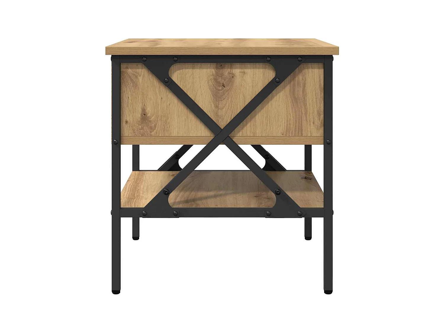 Mesita de Noche | Armario de Noche | Mesilla de noche con cajón Roble artisan 40x42x45 cm