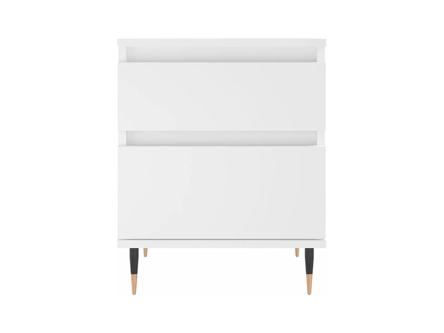 Mesita de noche | Mesilla de noche madera contrachapada blanco 40x35x50 cm