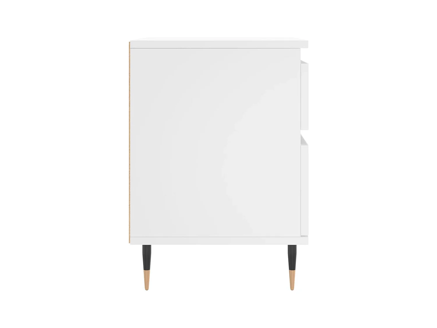 Mesita de noche | Mesilla de noche madera contrachapada blanco 40x35x50 cm