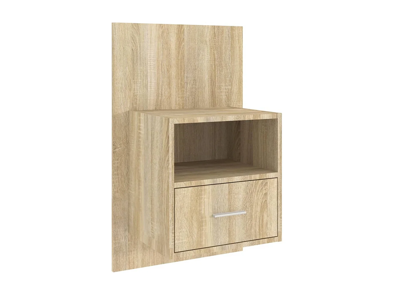 Nachttisch hängend 2er Set | Wand-Nachttische Sonoma-Eiche SHL80705