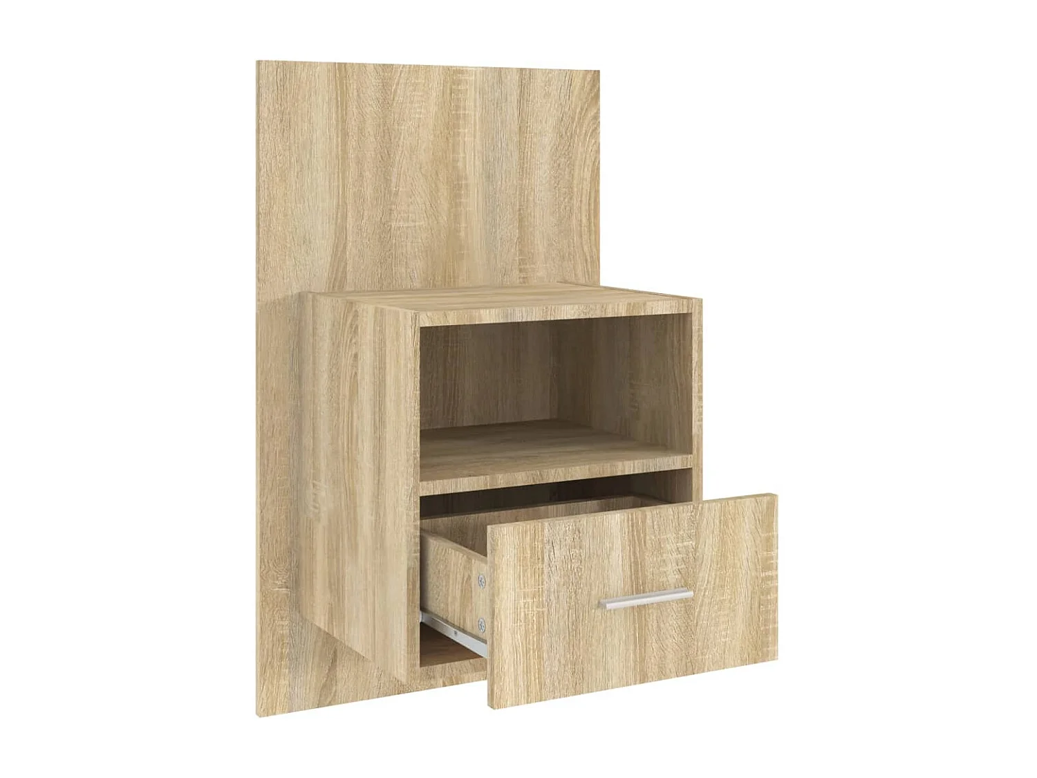 Nachttisch hängend 2er Set | Wand-Nachttische Sonoma-Eiche SHL80705