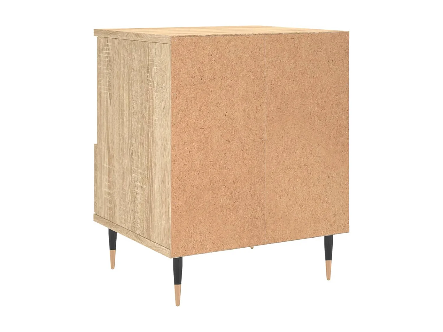 Mesitas de noche | Mesilla de noche 2 uds madera ingeniería roble Sonoma 40x35x50 cm