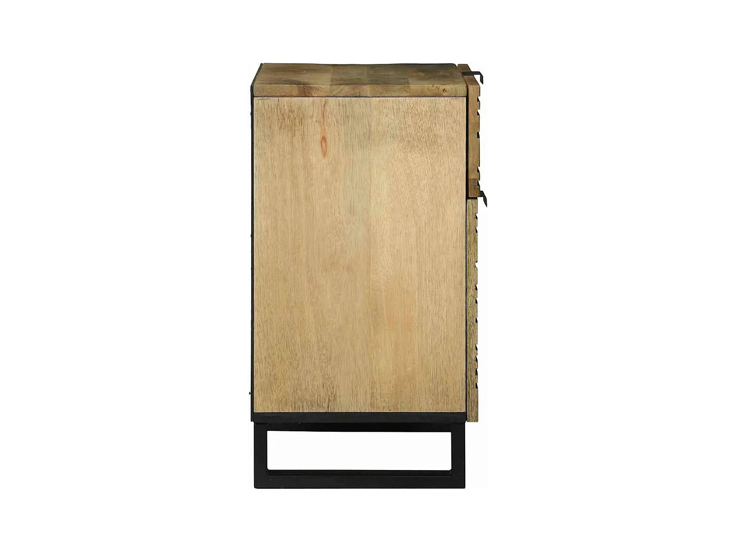 Mesita de Noche | Armario de Noche Marrón 50x33x60 cm madera maciza de mango