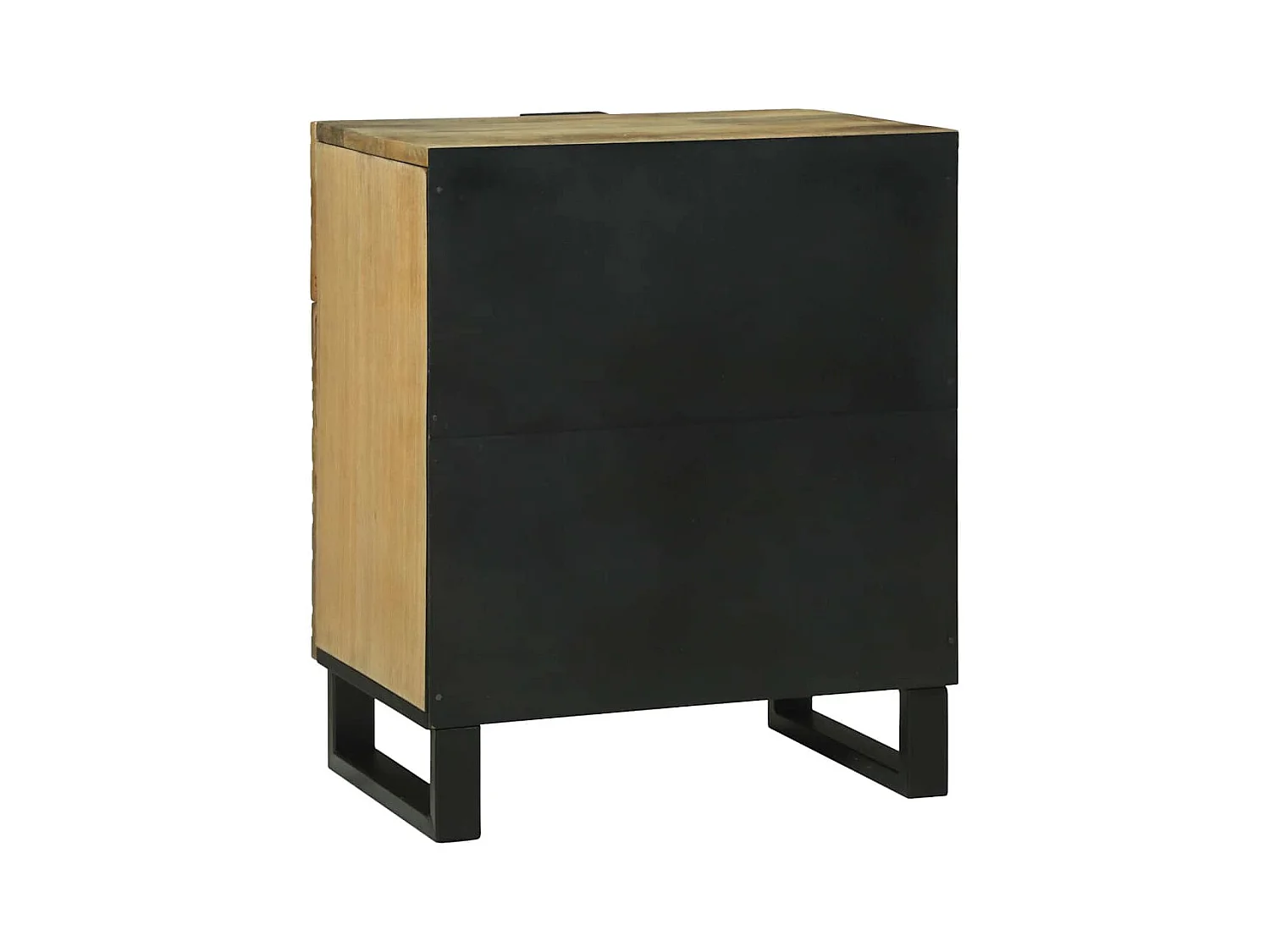 Mesita de Noche | Armario de Noche Marrón 50x33x60 cm madera maciza de mango