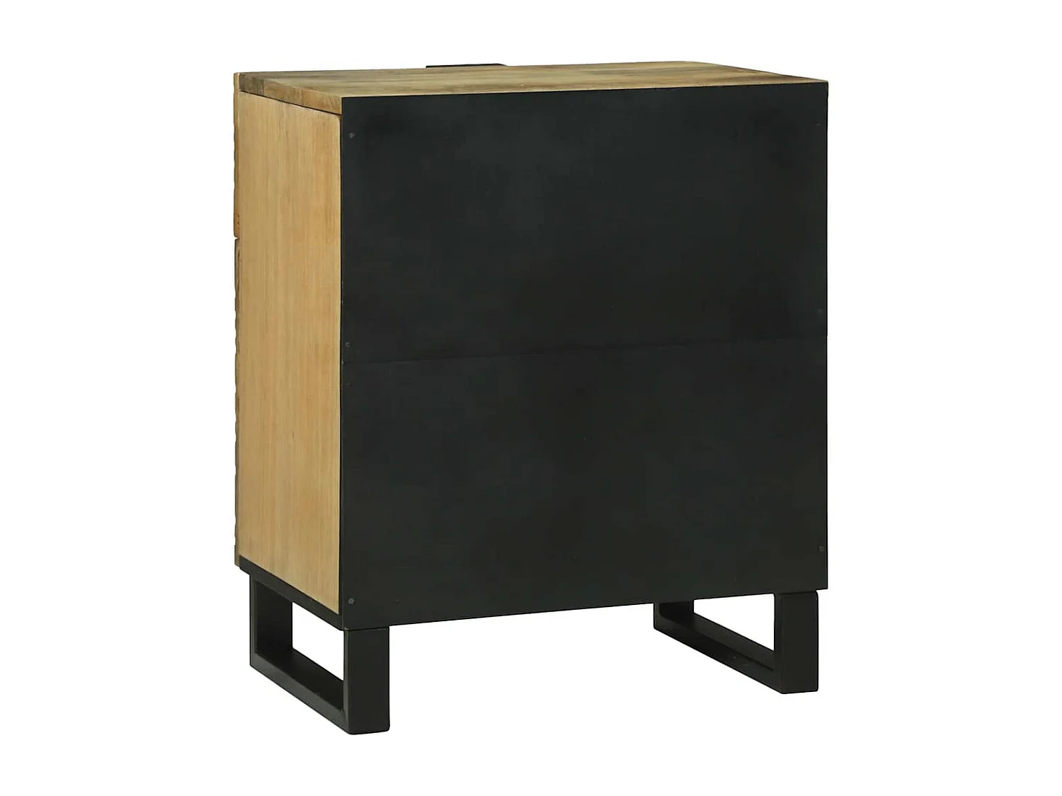 Table de chevet-Table d'appoint avec tiroir Marron 50x33x60 cm