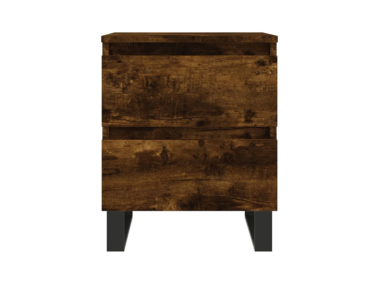 Mesitas de noche | Mesilla de noche 2 uds madera ingeniería roble ahumado 40x35x50 cm