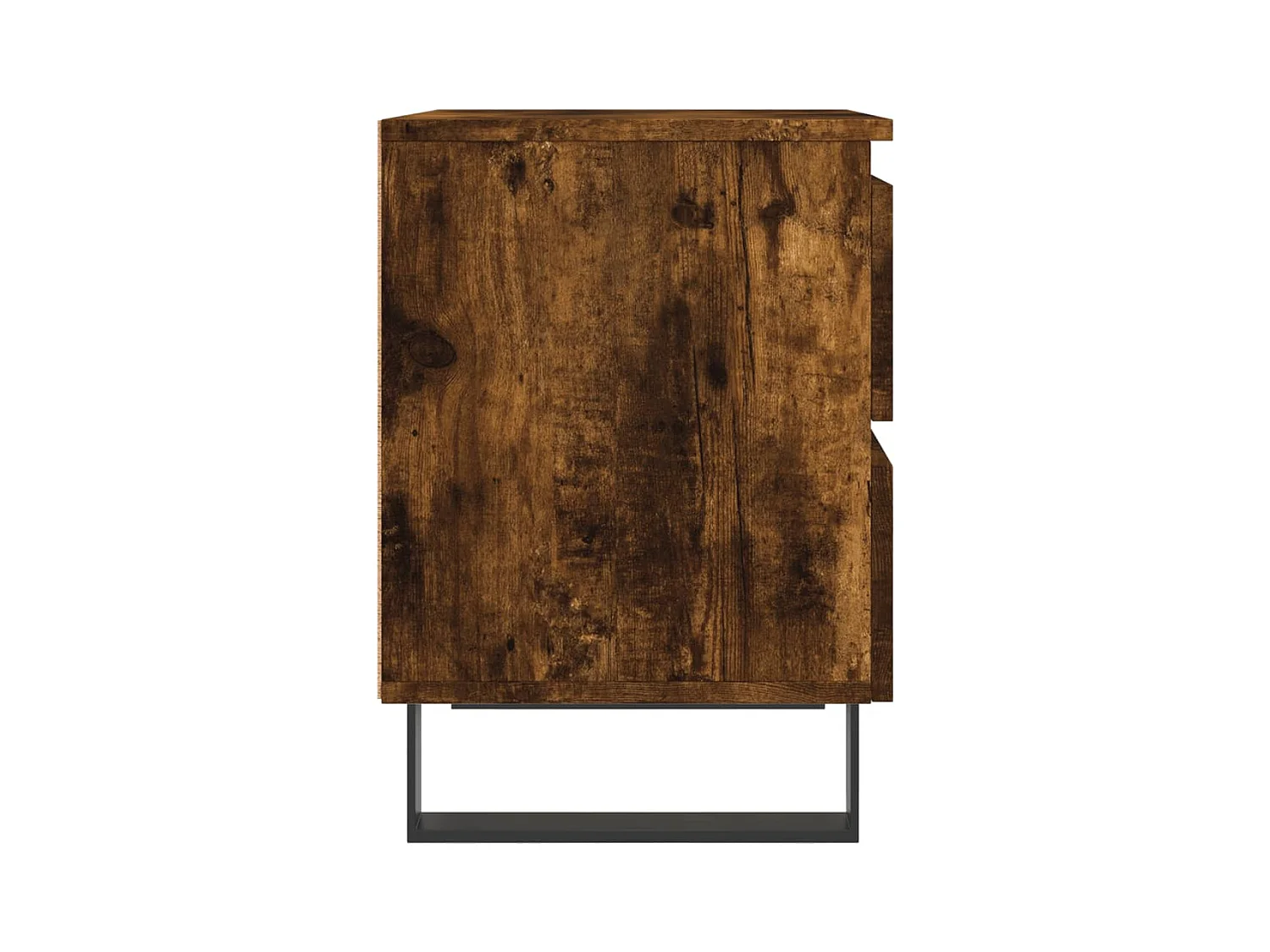 Mesitas de noche | Mesilla de noche 2 uds madera ingeniería roble ahumado 40x35x50 cm