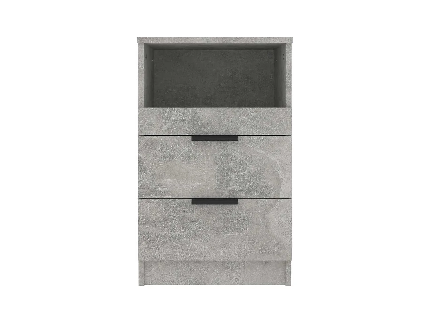 Mesita de noche | Mesilla de noche 2 uds madera contrachapada gris hormigón