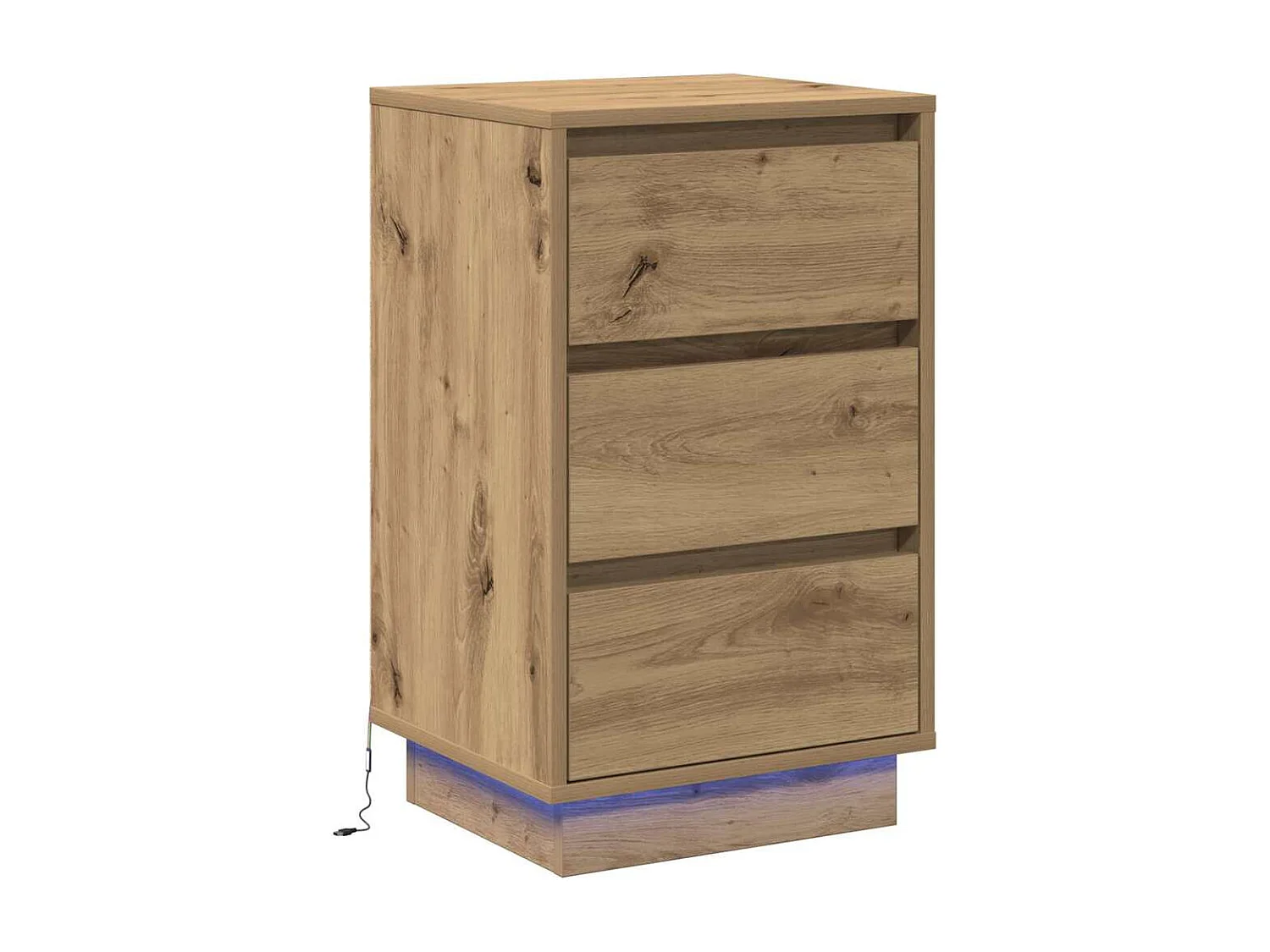 Nachttisch-Beistelltisch Artisan-Eiche 39 x 34,5 x 65 cm Holzwerkstoff SHL61143