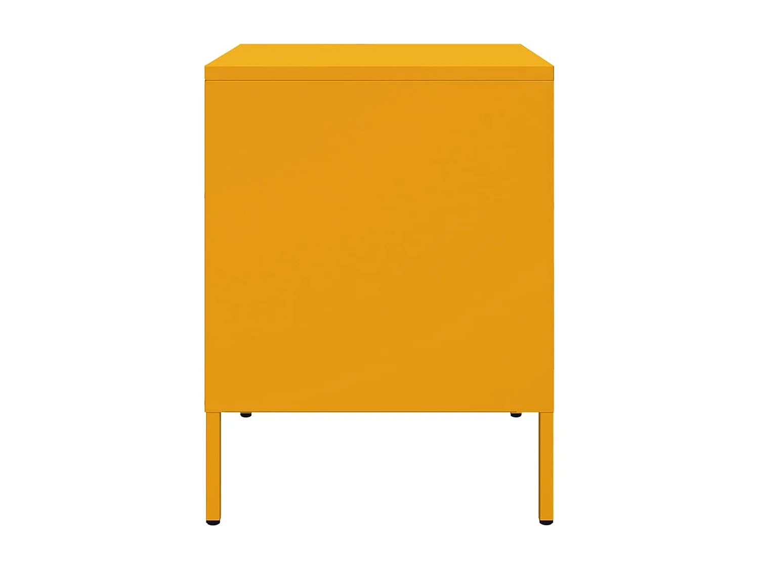Nachttisch-Beistelltisch-Nachtschrank Senfgelb 36x39x50,5 cm Stahl SHL61408