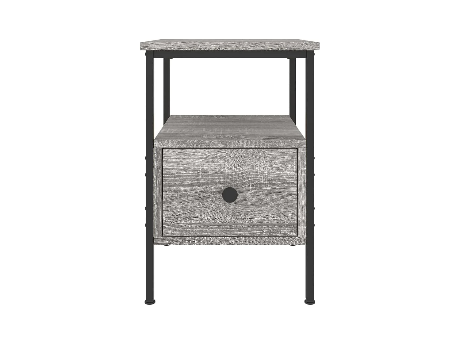 Mesitas de noche | Mesilla de noche 2 uds madera ingeniería gris Sonoma 34x36x50 cm