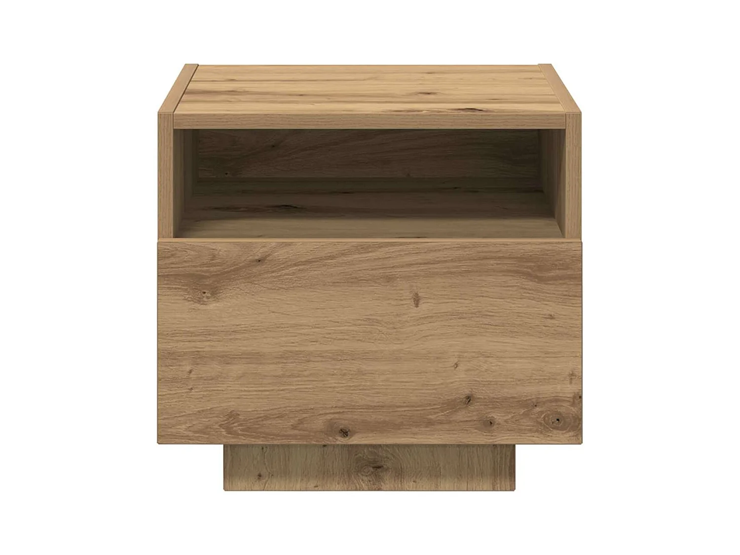 Mesita de Noche | Armario de Noche | Mesa auxiliar Roble artisan 40x39x37 cm Madera contrachapada