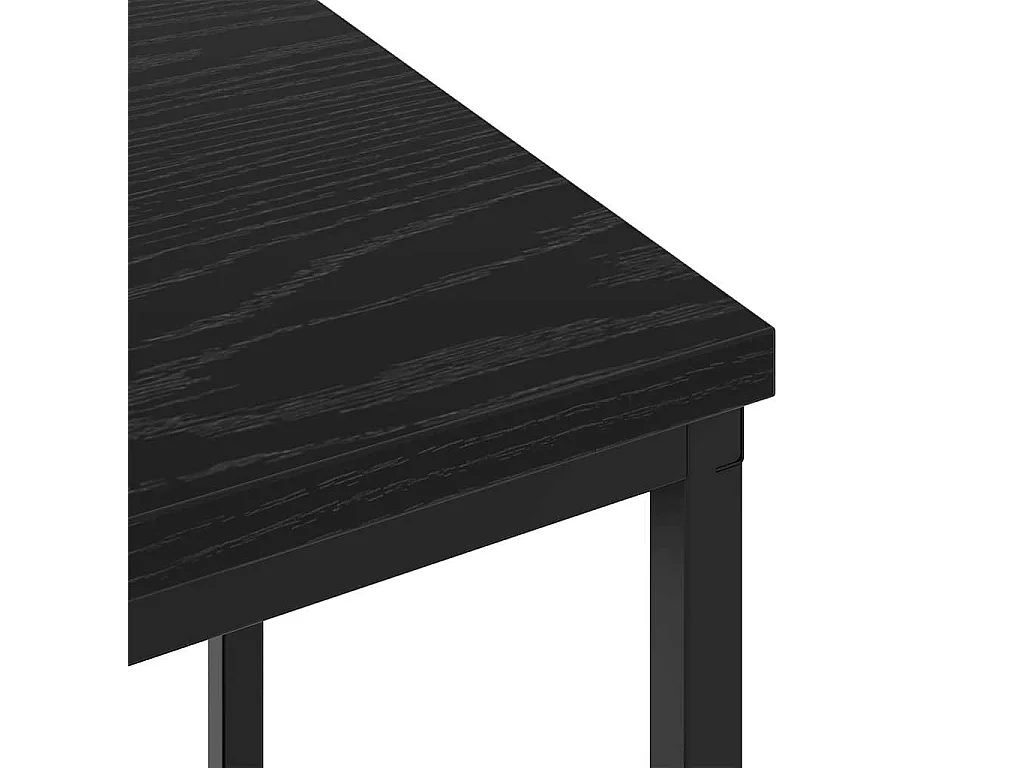 Mesa de Cabeceira | Criado-mudo Moderno Carvalho preto 38x30x48 cm