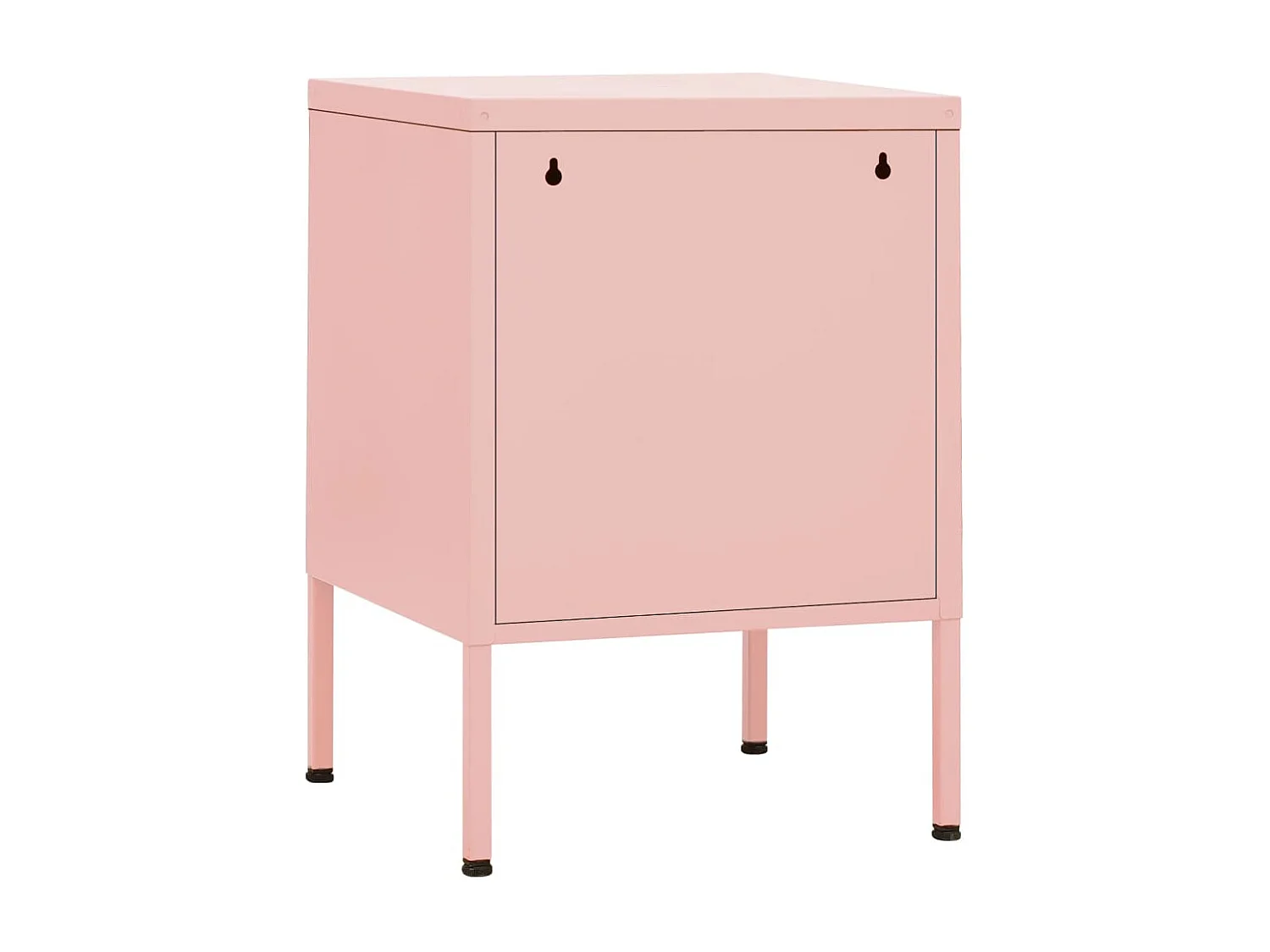 Nachttisch-Beistelltisch Rosa 35x35x51 cm Stahl SHL90572