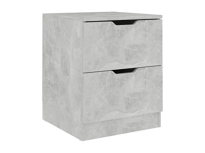 Table de chevet-Table d'appoint gris béton 40x40x50 cm bois d’ingénierie