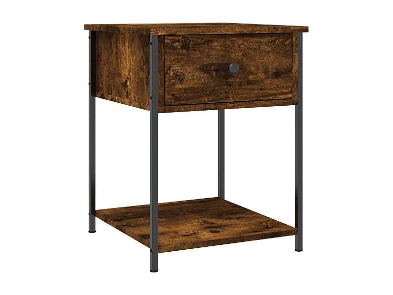 Nachttisch-Beistelltisch Räuchereiche 44x45x58 cm Holzwerkstoff SHL17341