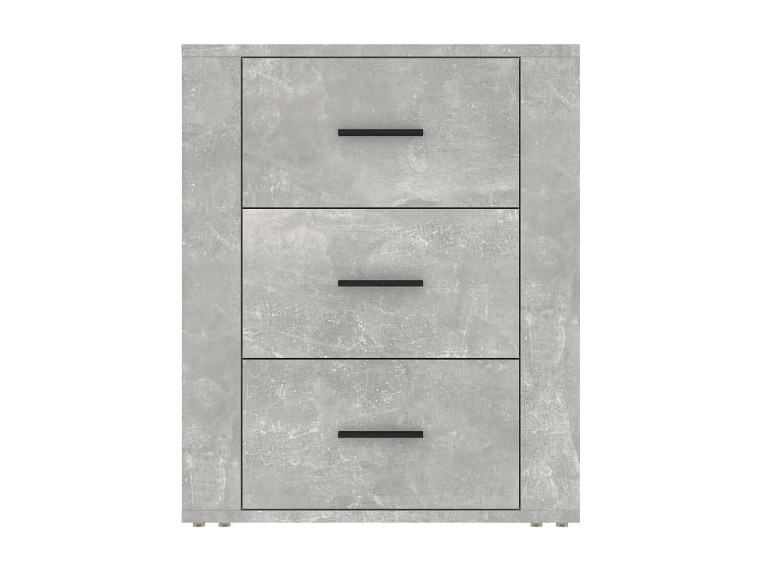 Nachttisch-Beistelltisch Betongrau 50x36x60 cm Holzwerkstoff SHL72294