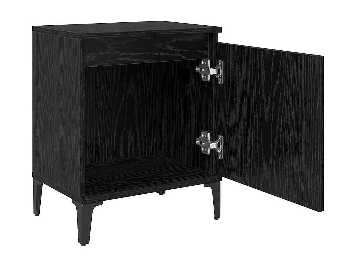 Mesita de Noche | Armario de Noche | Mesa auxiliar Roble negro 40x30x50 cm