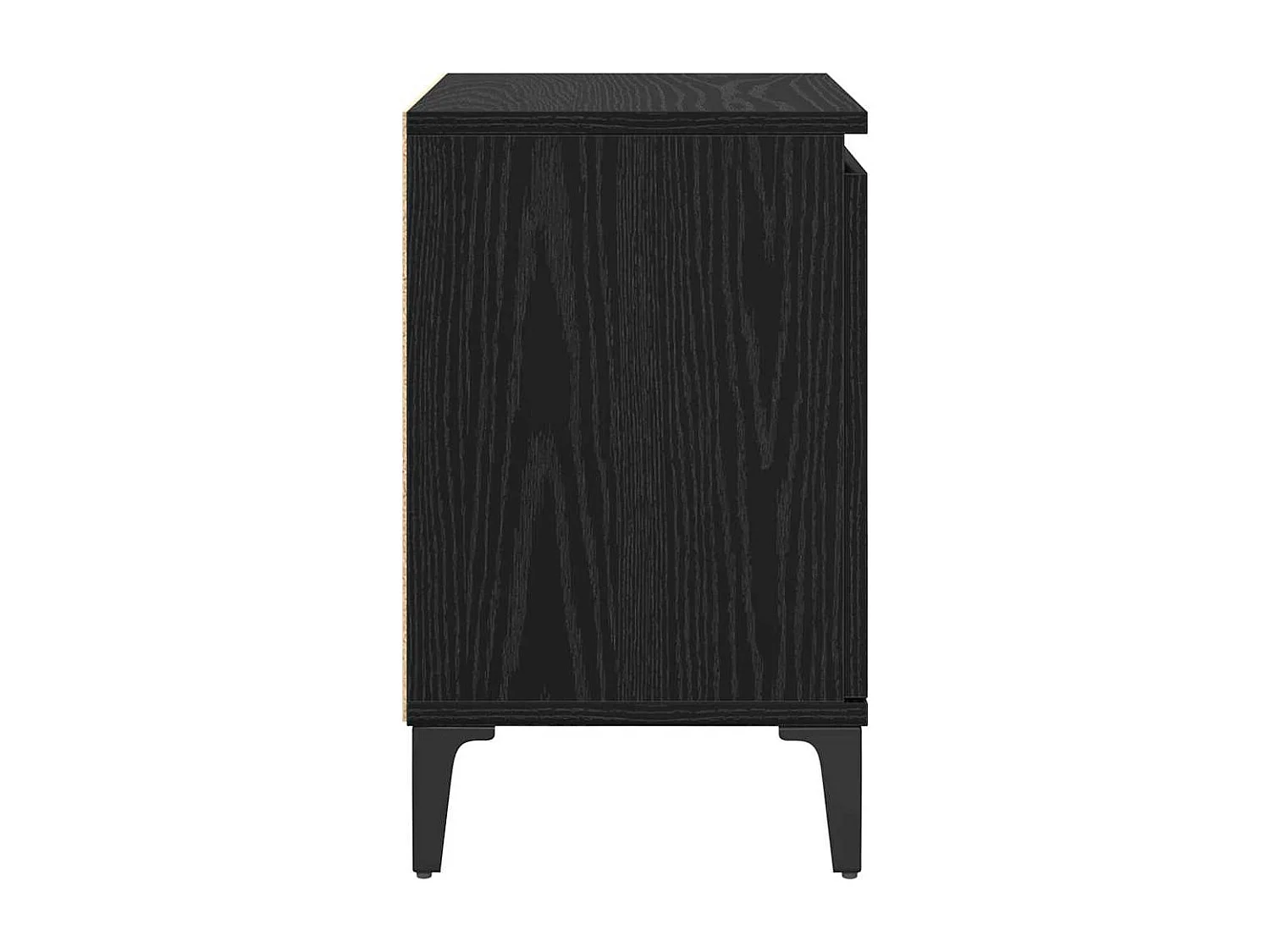 Nachttisch-Beistelltisch Schwarz Eichen-Optik 40 x 30 x 50 cm Holzwerkstoff SHL7901