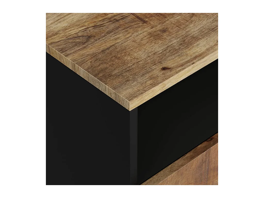 Table de chevet-Table d'appoint 50x33x62 cm Bois de manguier et d'ingénierie