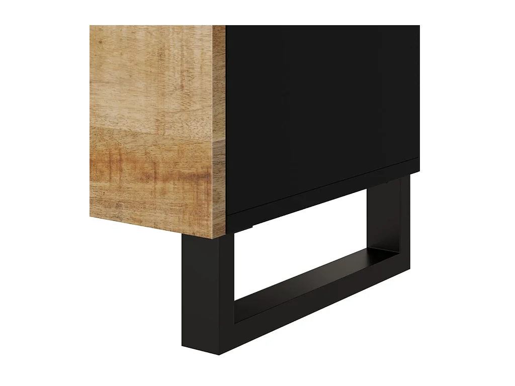 Table de chevet-Table d'appoint 50x33x62 cm Bois de manguier et d'ingénierie