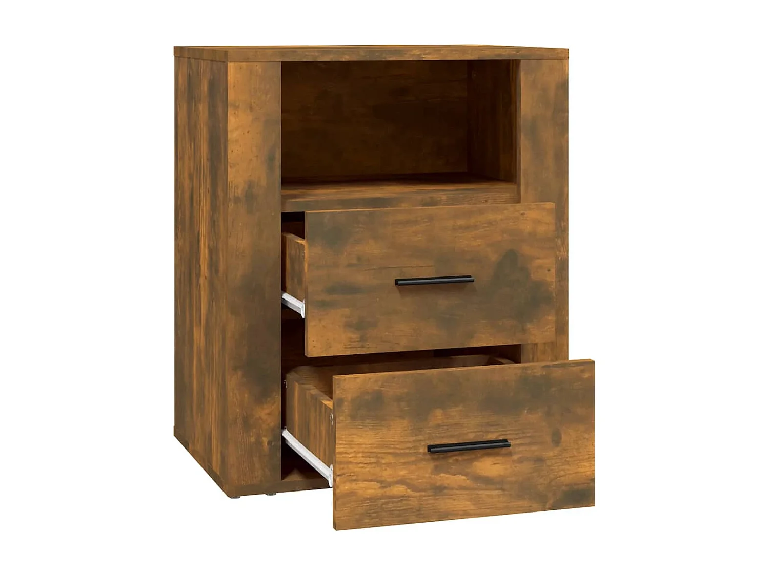 Nachttisch-Beistelltisch Räuchereiche 50x36x60 cm Holzwerkstoff SHL94089