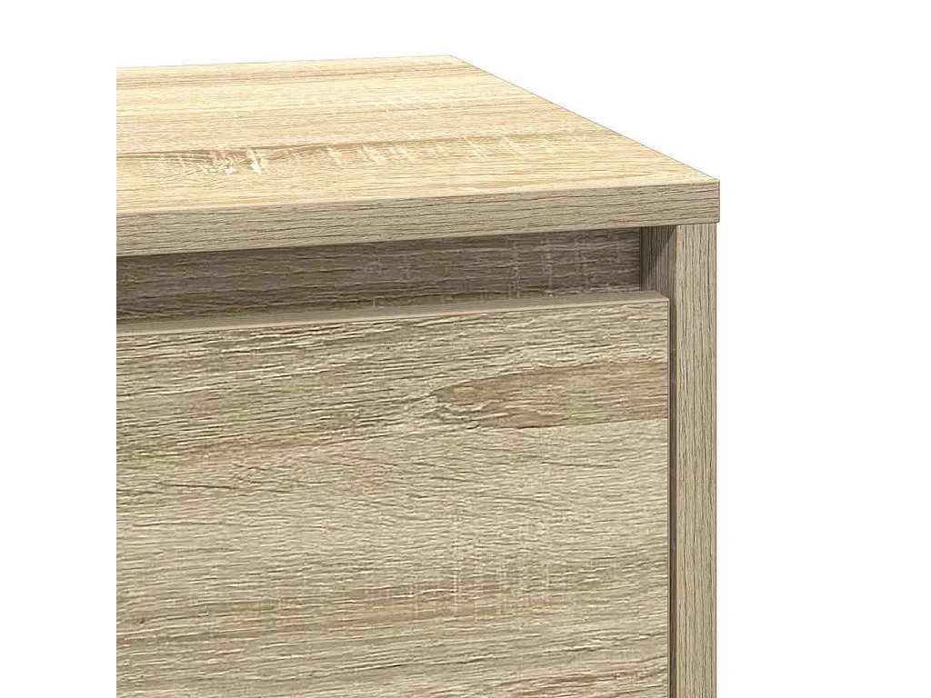 Mesita de Noche | Armario de Noche con cajón con Roble Sonoma 39x34.5x65 cm