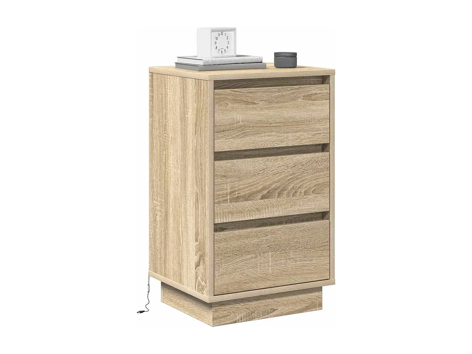 Nachttisch-Beistelltisch Sonoma-Eiche 39 x 34,5 x 65 cm Holzwerkstoff SHL31772