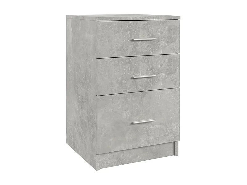 Nachttisch-Beistelltisch Betongrau 40x40x63 cm Holzwerkstoff SHL36363