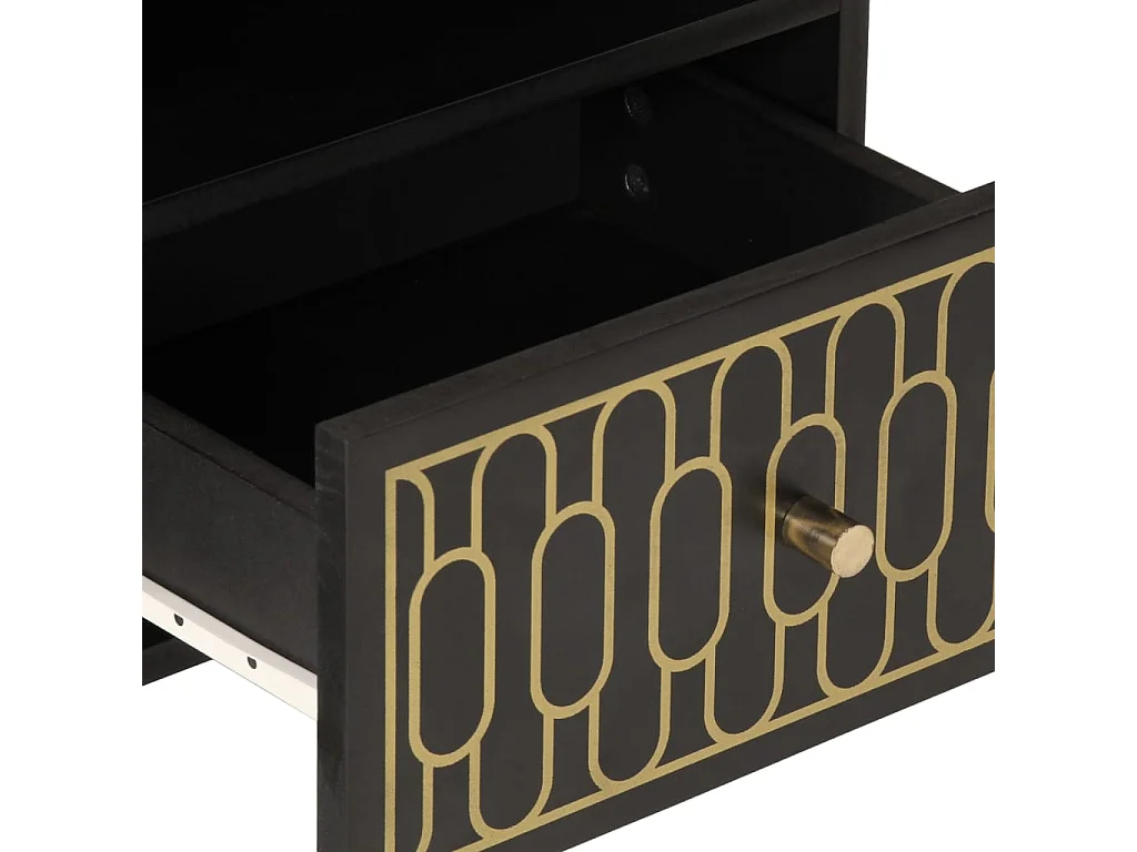 Mesitas de noche | Mesilla de noche 2 uds madera maciza de mango 40x33x46 cm