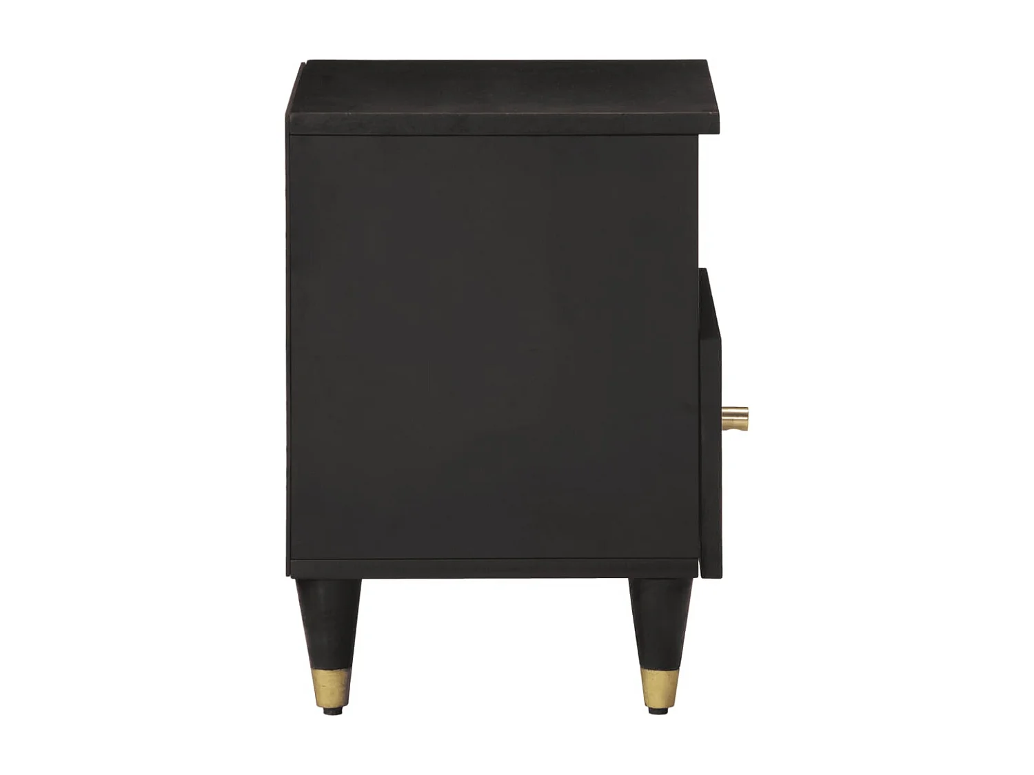 Nachttisch 2er Set-Beistelltisch 40x33x46 cm Massivholz Mango SHL6325