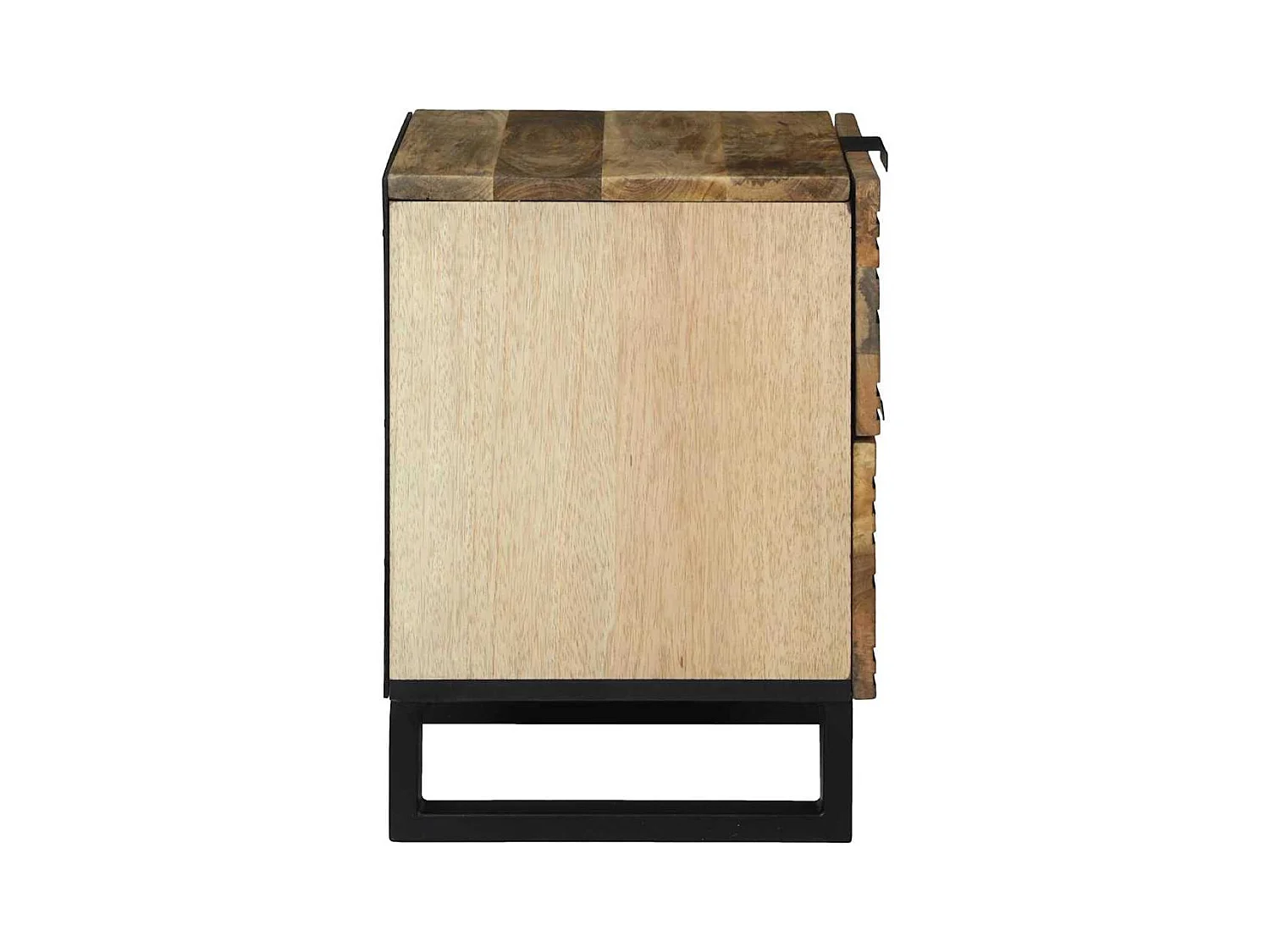 Mesita de Noche | Armario de Noche 2 uds con cajón Marrón 40x33x46 cm