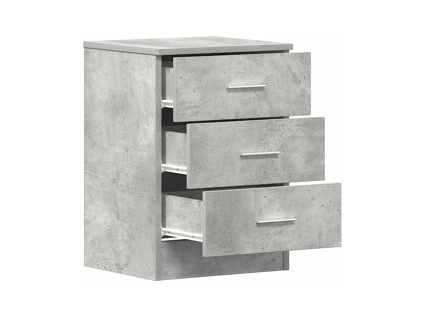 Mesitas de noche | Mesilla de noche 2 unidades aglomerado gris hormigón 38x35x56cm