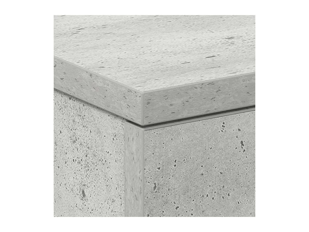 Mesitas de noche | Mesilla de noche 2 unidades aglomerado gris hormigón 38x35x56cm