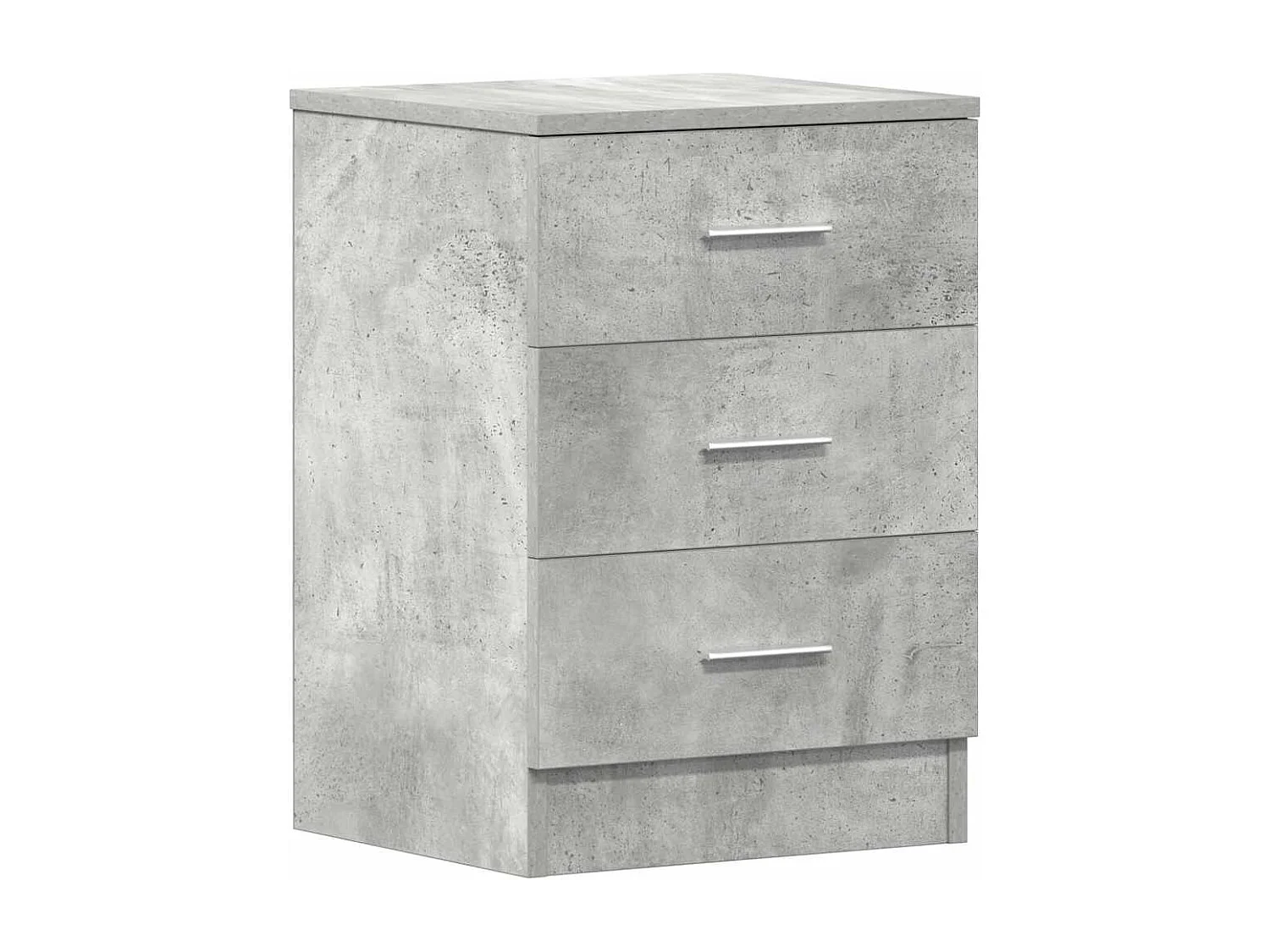 Nachttisch 2er Set-Beistelltisch Betongrau 38x35x56 cm Holzwerkstoff SHL60118