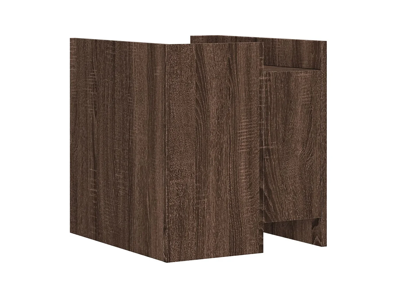 Mesita de noche | Mesilla de noche madera de ingeniería roble marrón 45x50x50 cm