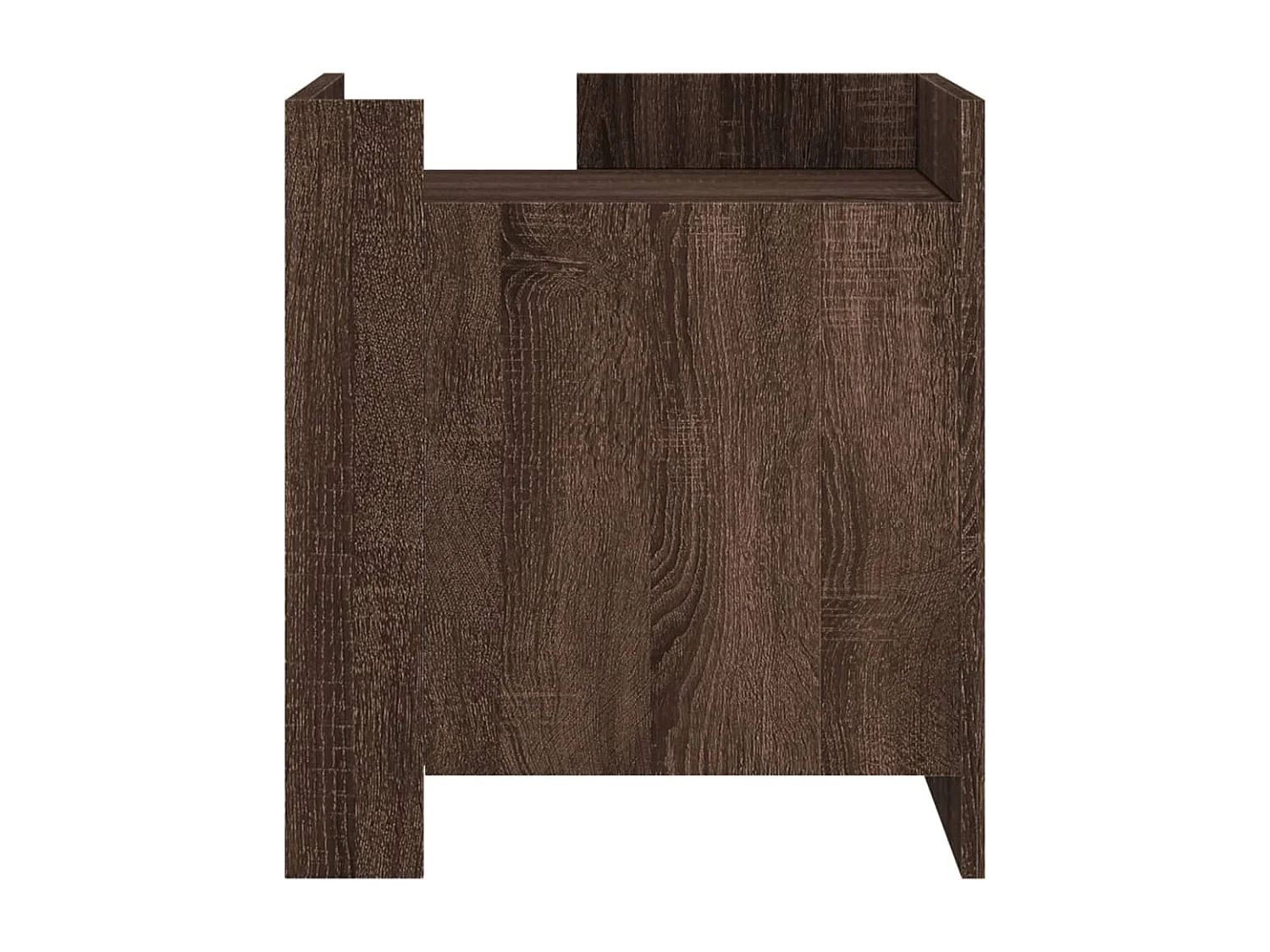 Mesita de noche | Mesilla de noche madera de ingeniería roble marrón 45x50x50 cm