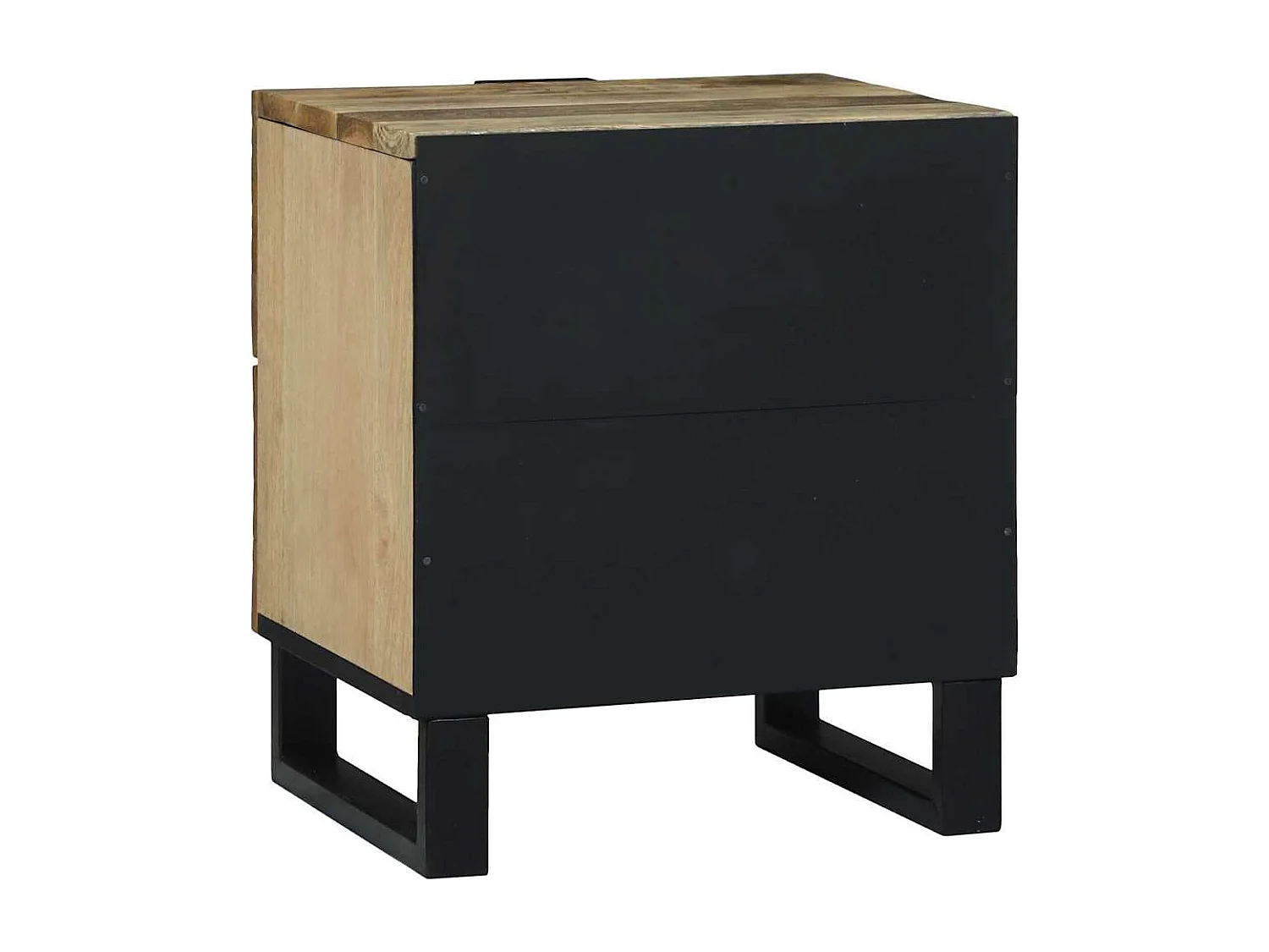 Mesita de Noche | Armario de Noche Marrón 40x33x46 cm madera maciza de mango