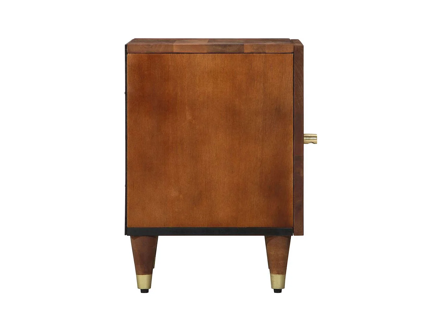 Mesita de Noche | Mesa auxiliar | Armario de Noche 2 uds. Marrón miel 40x33x46 cm