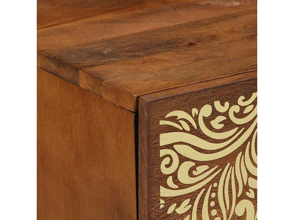 Mesita de Noche | Mesa auxiliar | Armario de Noche 2 uds. Marrón miel 40x33x46 cm